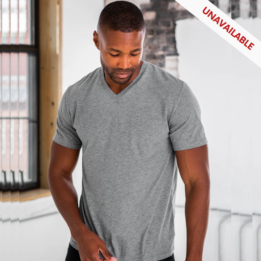 Unisex Eco-Triblend Short Sleeve V-Neck Tee