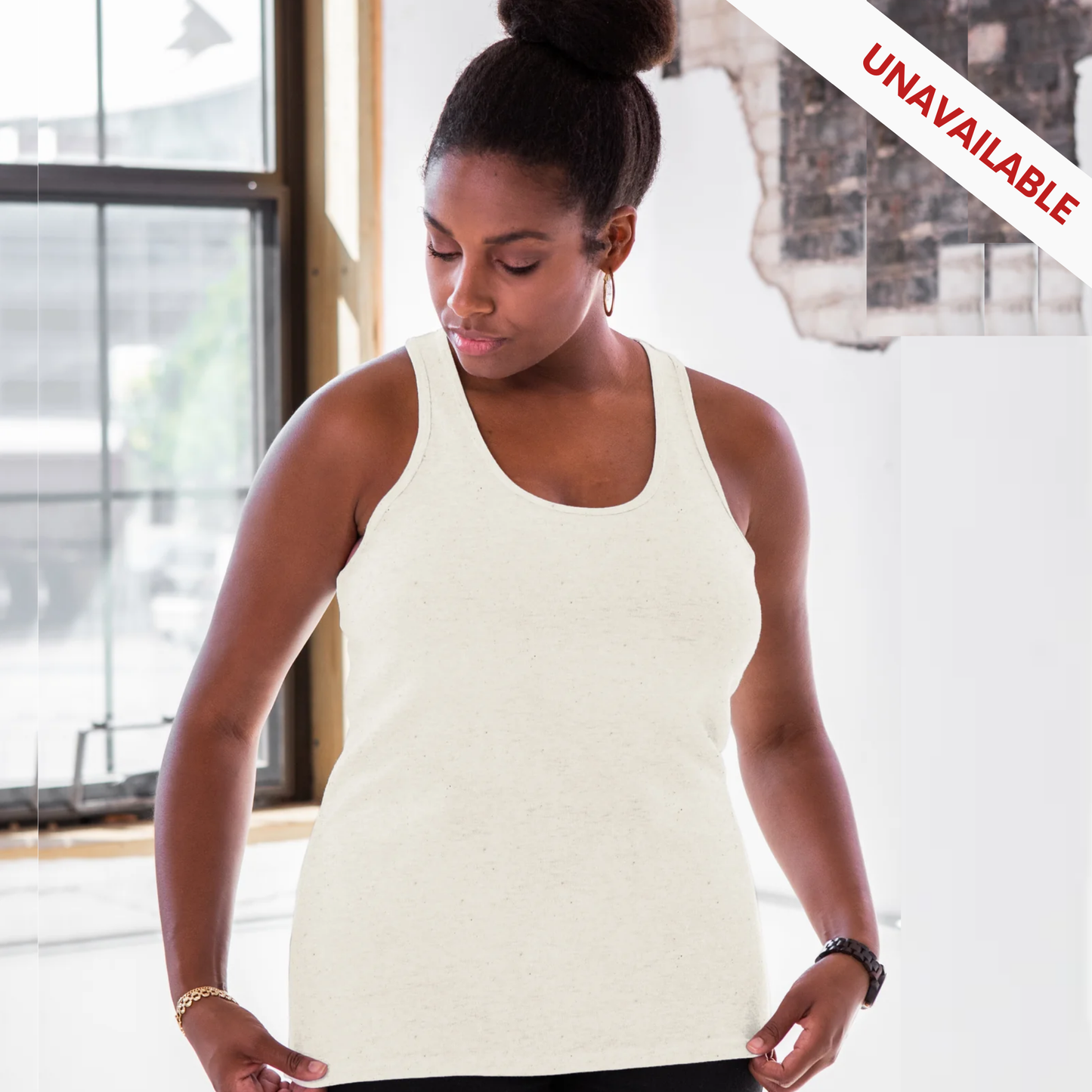 Ladies Premium Cotton Rib Racerback Tee