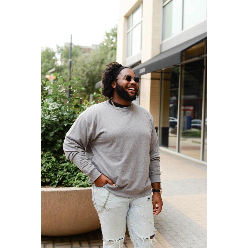 Unisex Heathered Fleece Crew