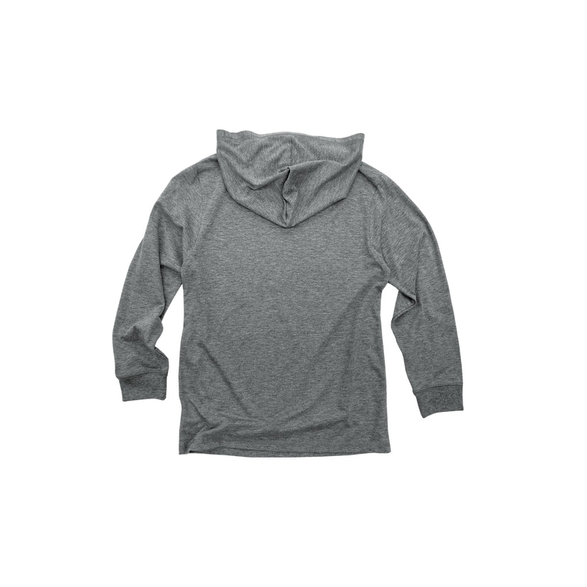 Youth Hooded Long Sleeve Triblend Tee