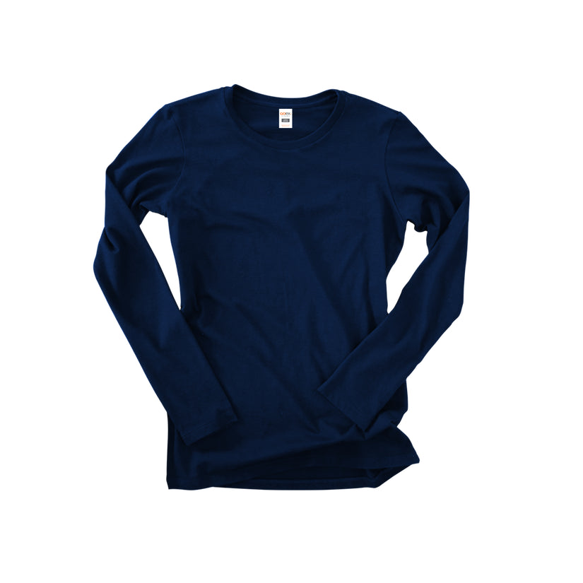 Ladies Premium Cotton Long Sleeve Tee