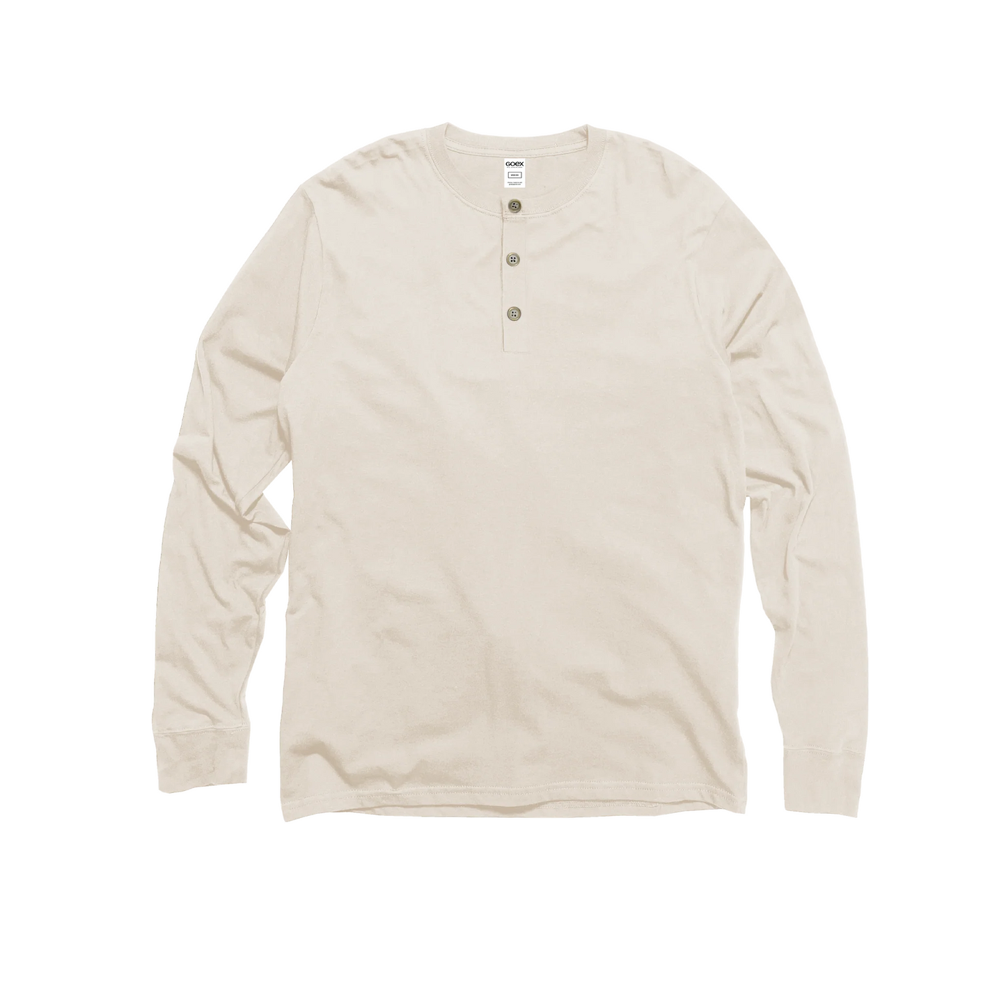 Unisex Long Sleeve Cotton Henley